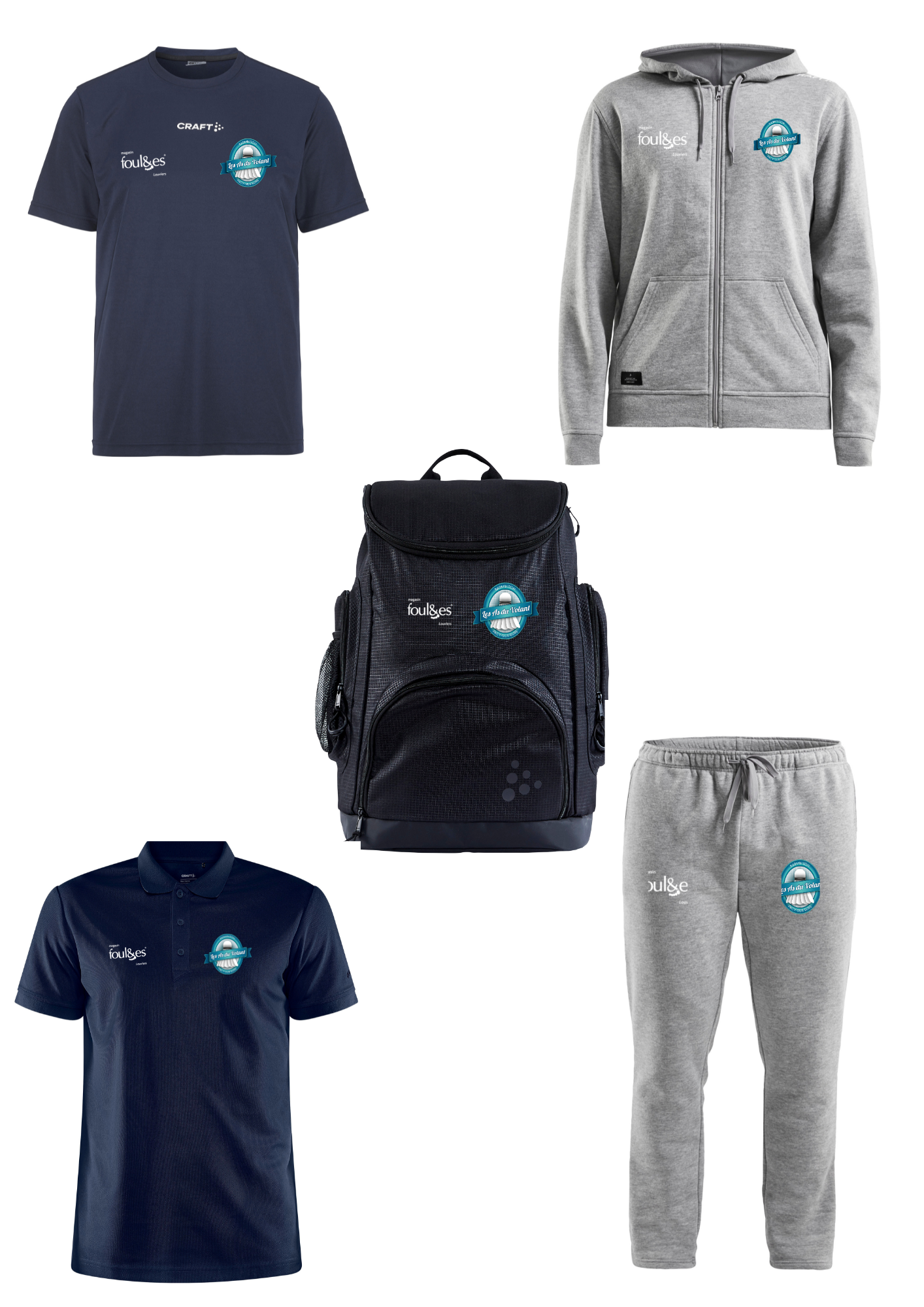 Pack complet bleu homme