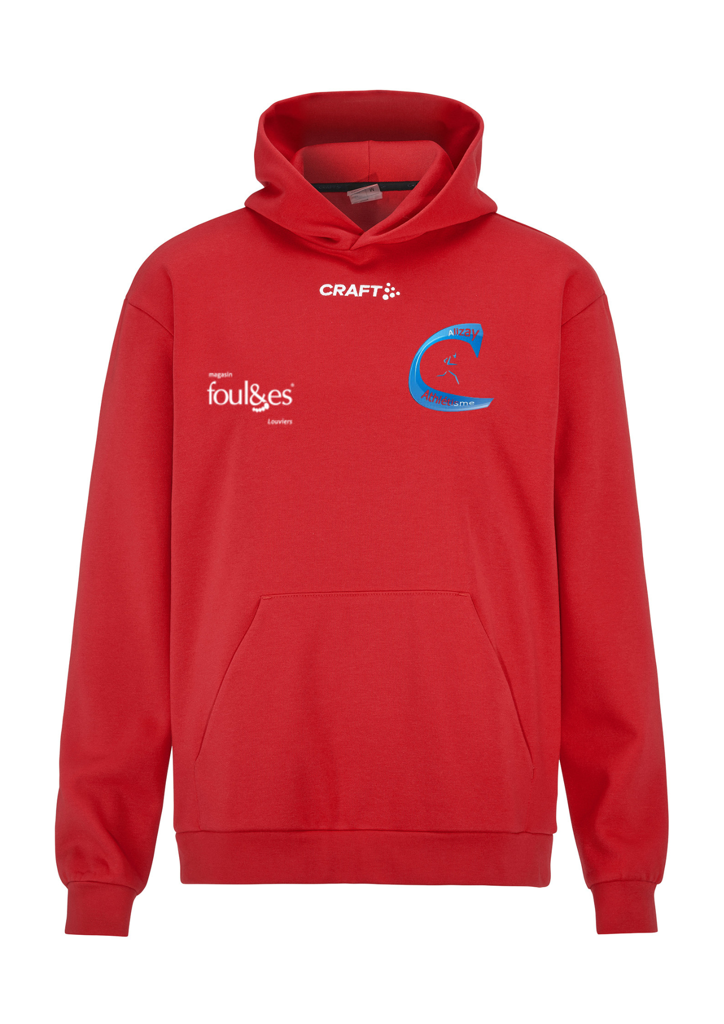 Sweat à capuche rouge Femme