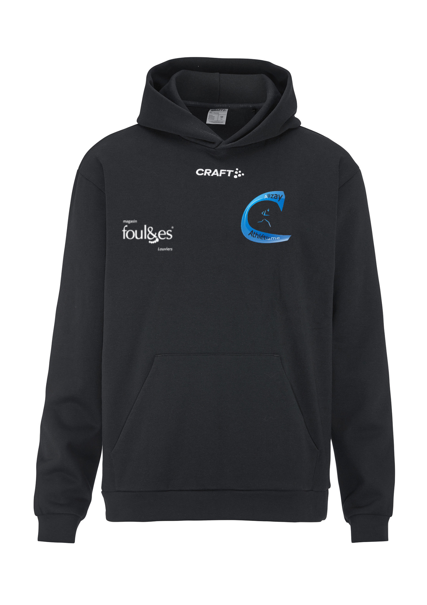Sweat à capuche noir Femme