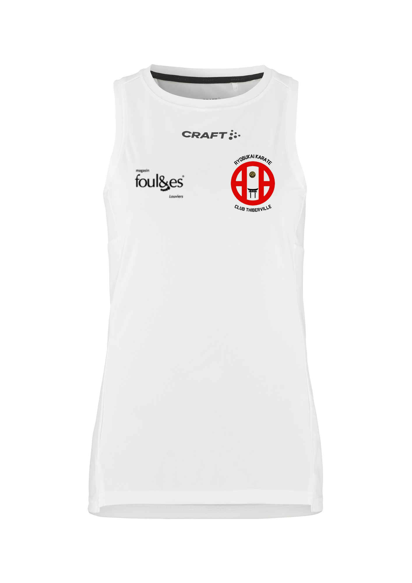 Débardeur blanc femme