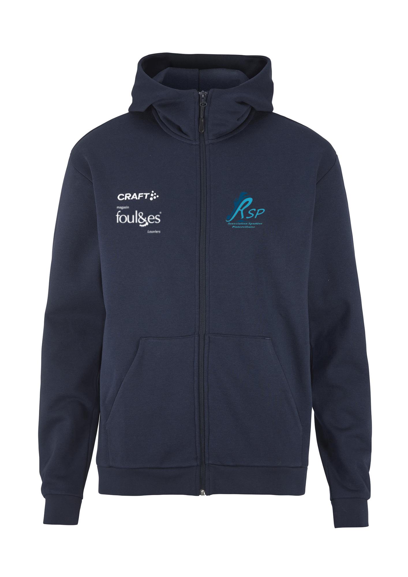 Veste zippée bleu marine Femme